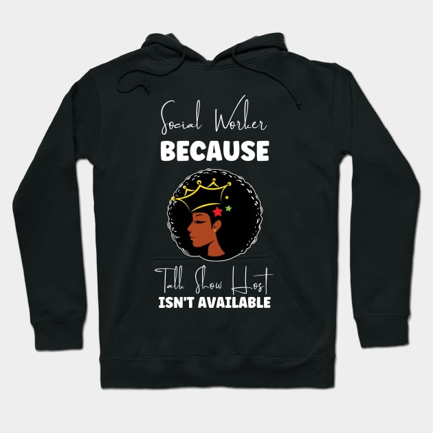 Black Social Worker Hoodie by Chey Creates Clothes